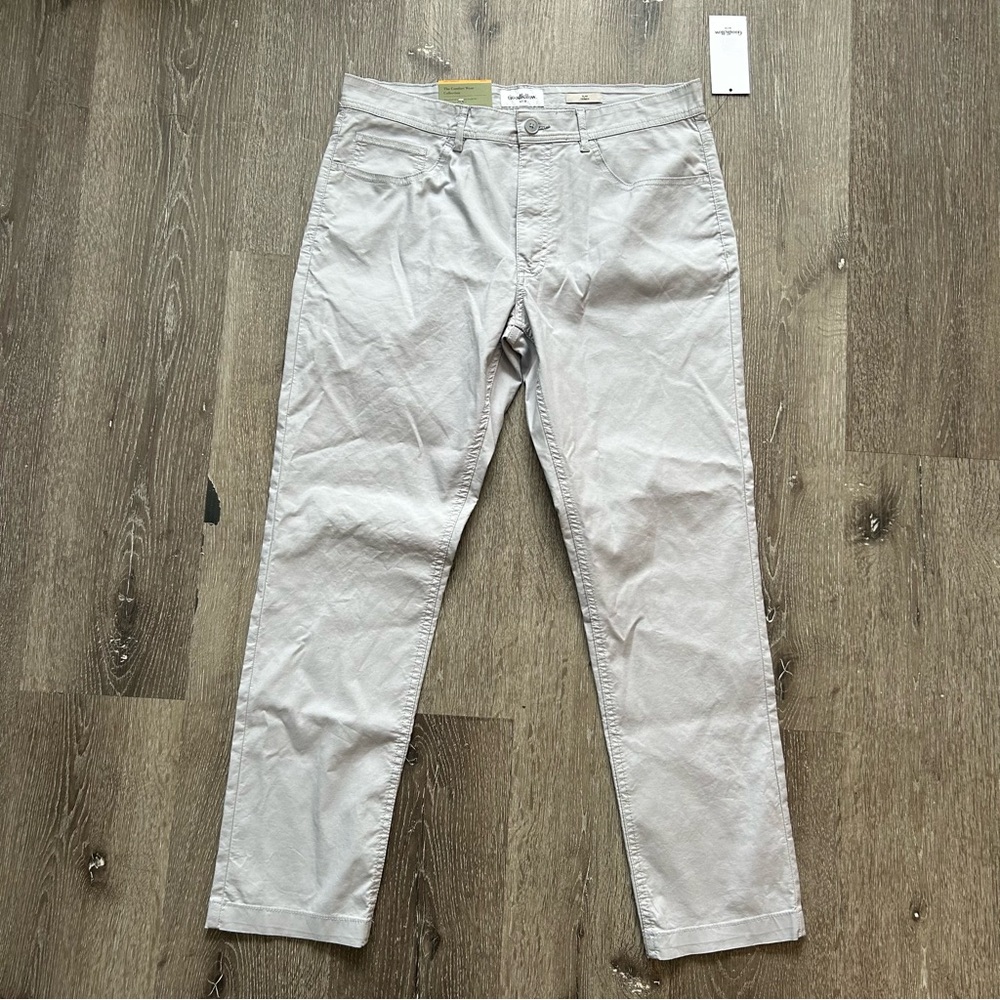 NWT 32/30 Goodfellow & Co Light Gray Slim 5 Pocket Pant Comfort Wear Collection